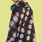 Sheer Hi-Lo Polka Dot Tunic Top