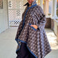 DTH Japanese Wool Blend Coat with Denim Trim