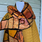 Stained Glass Sari Patchwork (Gold, Blue, Pink, or Purple)