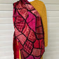 Stained Glass Sari Patchwork (Gold, Blue, Pink, or Purple)