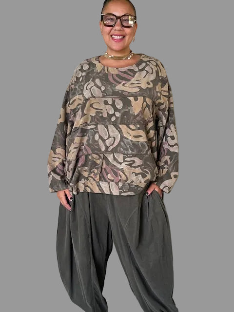 Transparente Vintage Top (Olive)