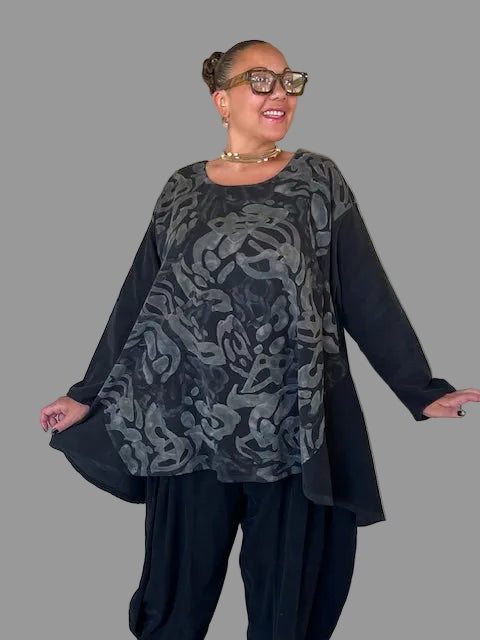 Transparente Page Tunic (Black)