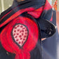 Black Pomegranate  Silk and Felted Wool Scarf