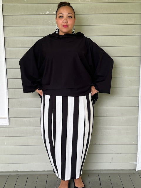 DTH 100% Cotton Panel Bubble Skirt