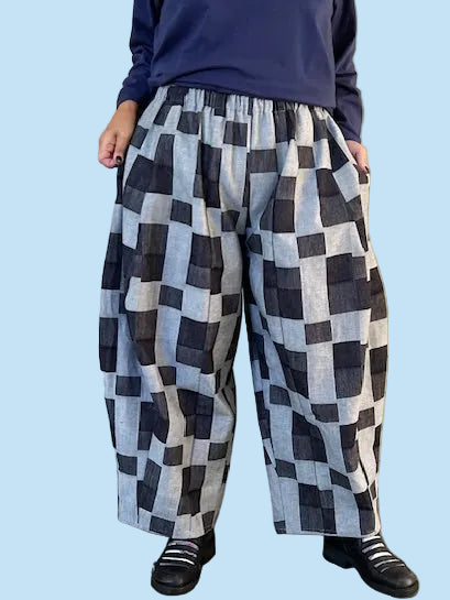 Dth 100% Cotton Seamed Pants (Block-Check)