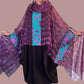 Dth 100% Silk Elegant Poncho Top (Wine)
