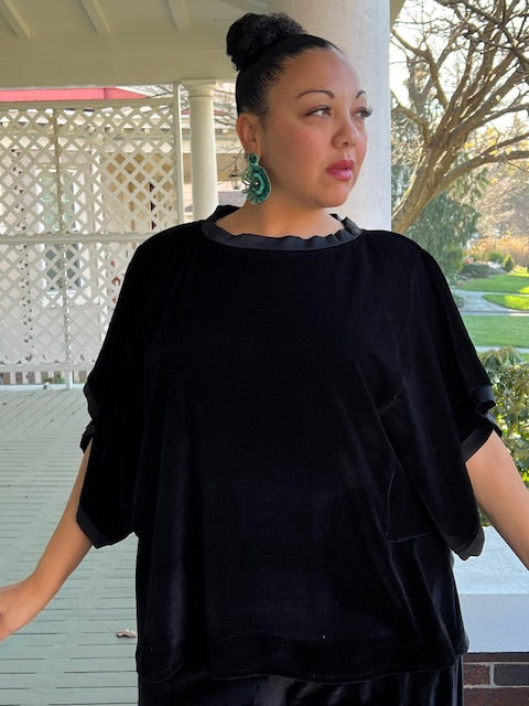 DTH Velvet Kimono Top