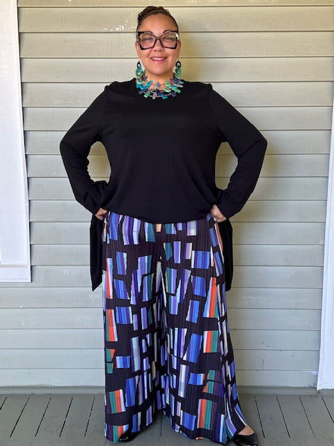 Stained Glass Pleated Pants