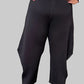 Black Crinkled Out There Pants
