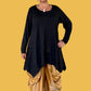 Transparente Asymmetrical Pullover (Black)