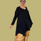 Transparente Asymmetrical Pullover (Black)