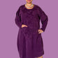 Transparente Patchwork Dress (Rust, Brown, Olive, Purple)