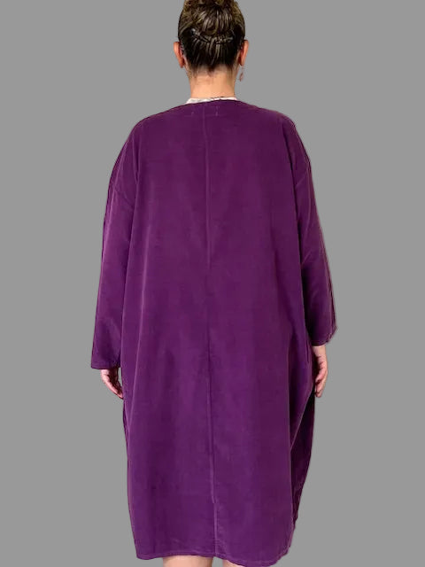 Transparente Patchwork Dress (Rust, Brown, Olive, Purple)