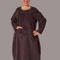 Transparente Patchwork Dress (Rust, Brown, Olive, Purple)