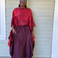 DTH 100% Hand Dyed Silk Ruby Red Top