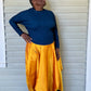 DTH Architect Skirt in 100% Silk Dupioni (Sunshine Yellow)