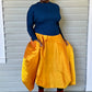 DTH Architect Skirt in 100% Silk Dupioni (Sunshine Yellow)