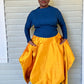 DTH Architect Skirt in 100% Silk Dupioni (Sunshine Yellow)