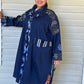 DTH Blue Denim Coat with Patches