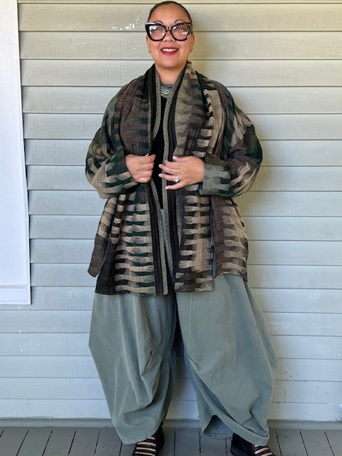 Oversized Sweater Jacket (Wine or Green)