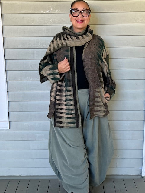 Oversized Sweater Jacket (Wine or Green)