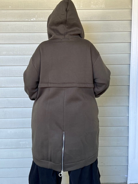 100% Cotton Oversized Zip-Up Hoodies (Black, Gray or Forest Green)