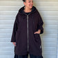 100% Cotton Oversized Zip-Up Hoodies (Black, Gray or Forest Green)