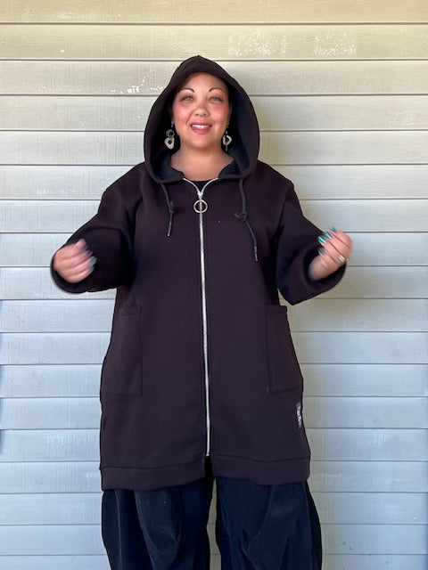 100% Cotton Oversized Zip-Up Hoodies (Black, Gray or Forest Green)