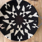 Black and White Moroccan Tray Basket (Triangles)