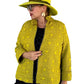 Felted Wool Fedora Hat (Lime Green)