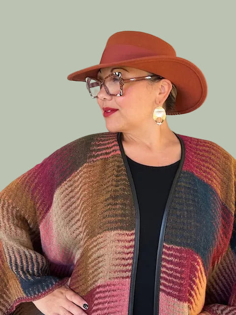 Felted Wool Fedora Hat (Burnt Sienna)