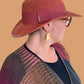 Felted Wool Fedora Hat (Burnt Sienna)