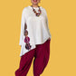 Dth 100% Knit Pima Cotton Horizontal Seamed Top