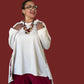 Dth 100% Knit Pima Cotton Horizontal Seamed Top