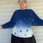 Pleated Solar System Top (Navy)