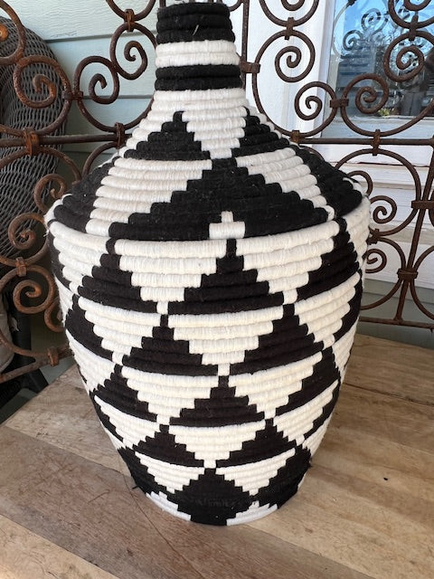Moroccan Basket with Lid