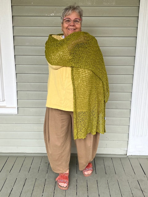 Popcorn Crocheted Shawl