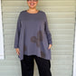 Cheyenne Grey Tunic Top