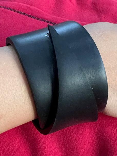 Flash Rubber Wide Bangle