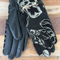 100% Sheepskin Leather Gloves - Madonna (Black/White)