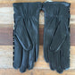 100% Sheepskin Leather Gloves - Madonna (Black/White)