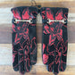 100% Sheepskin Leather Gloves - Madonna (Red)