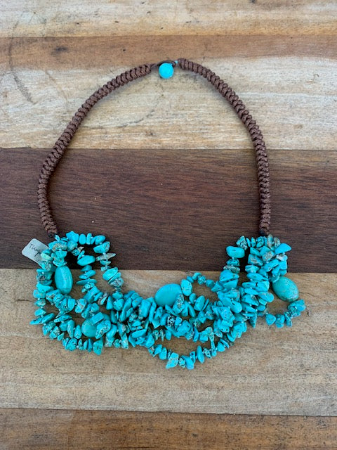 Turquoise Chips Necklace