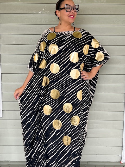 Gold Dots kaftan