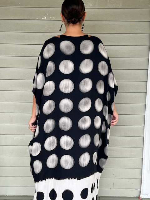 Multidimension Polka Dot kaftan