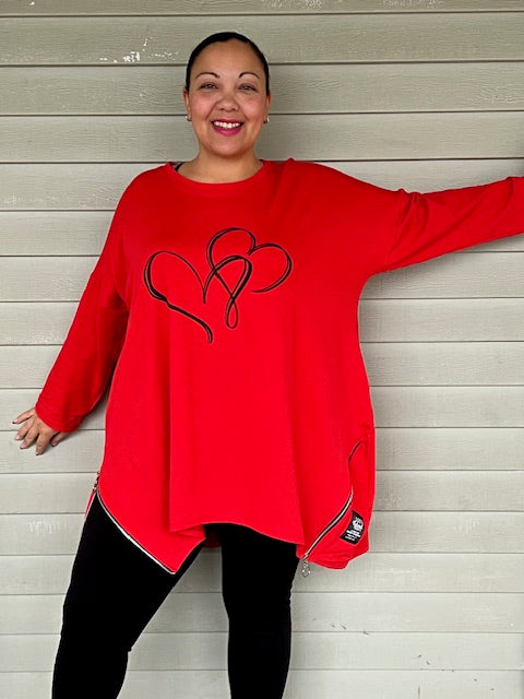 100% Cotton Hearts Sweatshirts