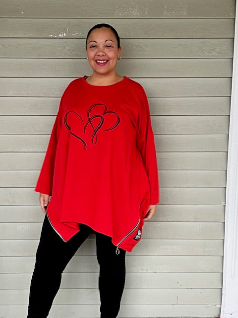 100% Cotton Hearts Sweatshirts