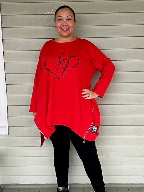 100% Cotton Hearts Sweatshirts