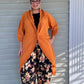 Vanite Couture Pleated Duster (Orange)