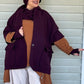 Felted Wool Vest, Hat, Neck Warmer, Glove Set (Maroon)